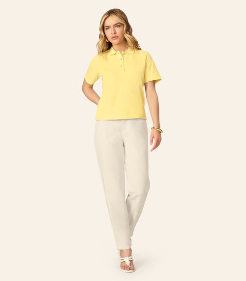 Polo Feminina Endless Amarelo