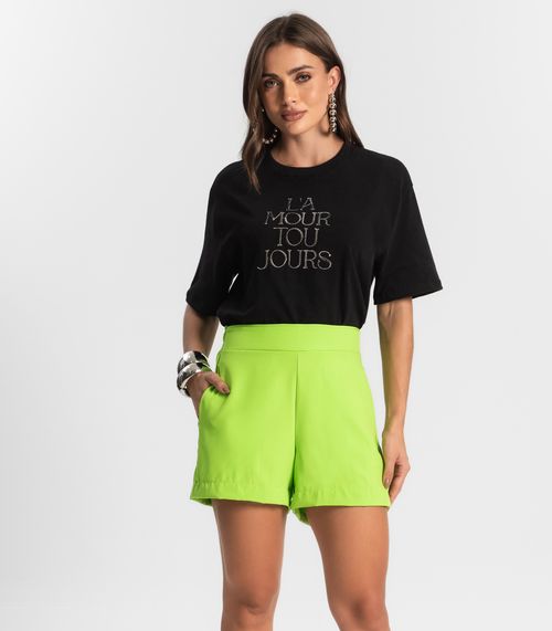 Shorts Feminino Com Bolso Alfaiataria Endless Verde