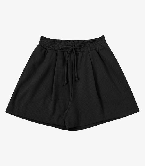 Shorts Feminino Clochard Malhão Maquineta Endless Preto
