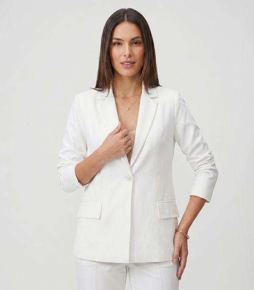 Blazer Feminino Alfaiataria Endless Bege
