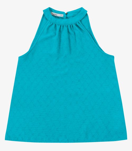 Blusa Feminina De Alça Lisa Endless Azul