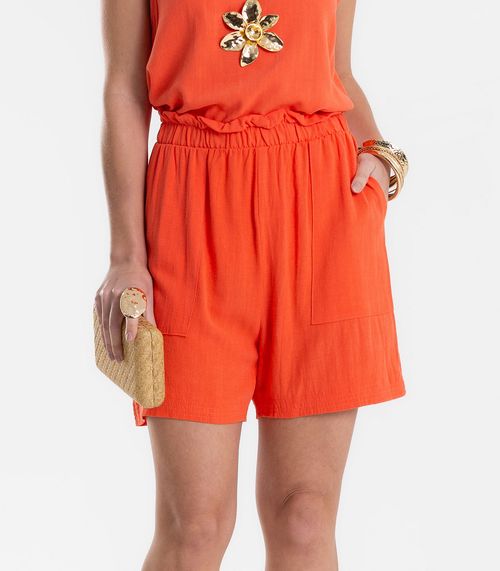 Shorts Feminino Clochard Em Linho Endless Rosa