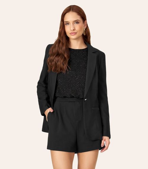 Blazer Feminino Alfaiataria Endless Preto