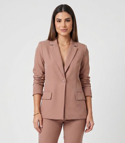 Blazer Feminino Alfaiataria Endless Marrom