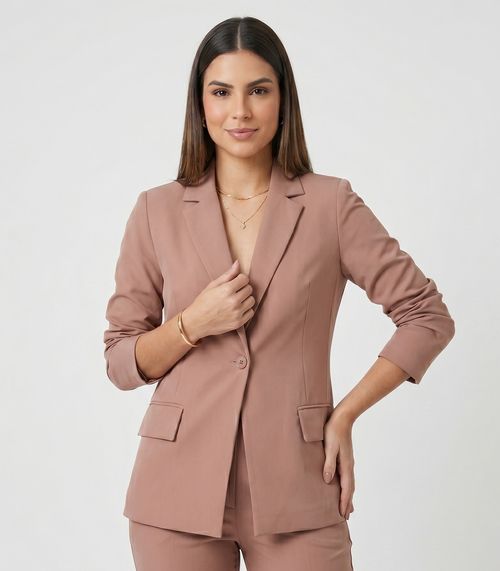 Blazer Feminino Alfaiataria Endless Marrom