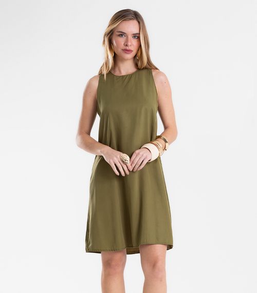Vestido Feminino Com Abertura Nas Costas Endless Verde