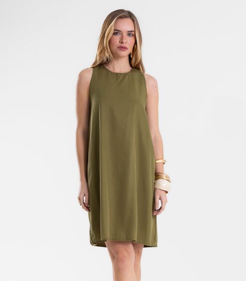 Vestido Feminino Com Abertura Nas Costas Endless Verde