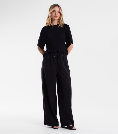 Calça Feminina Em Tecido Alfaiataria Endless Preto