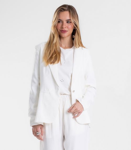 Blazer Feminino Alfaiataria Endless Bege