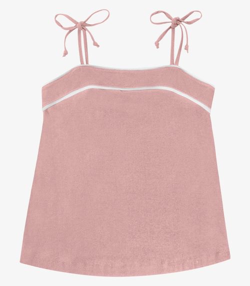 Blusa Feminina De Alça Em Viscose Lisa Endless Rosa