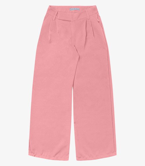 Calça Feminina Reta Em Alfaiataria Endless Rosa