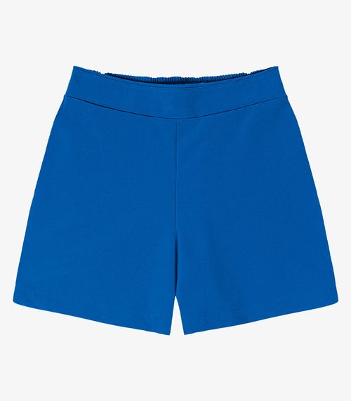 Shorts Feminino Com Bolso Alfaiataria Endless Azul