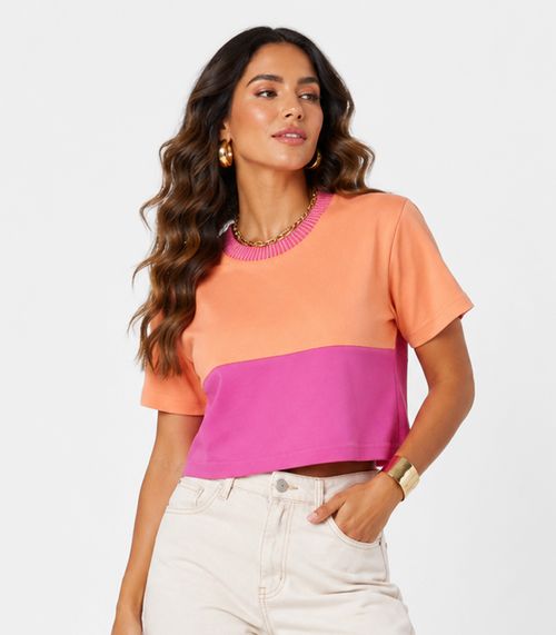 Blusa Feminina Manga Curta Endless Amarelo